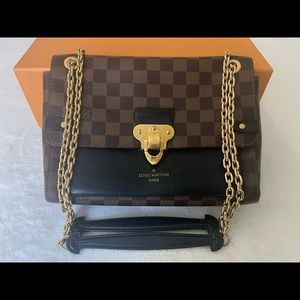 Louis Vuitton Black PM Damier Ebene Canvas and Calf Leather